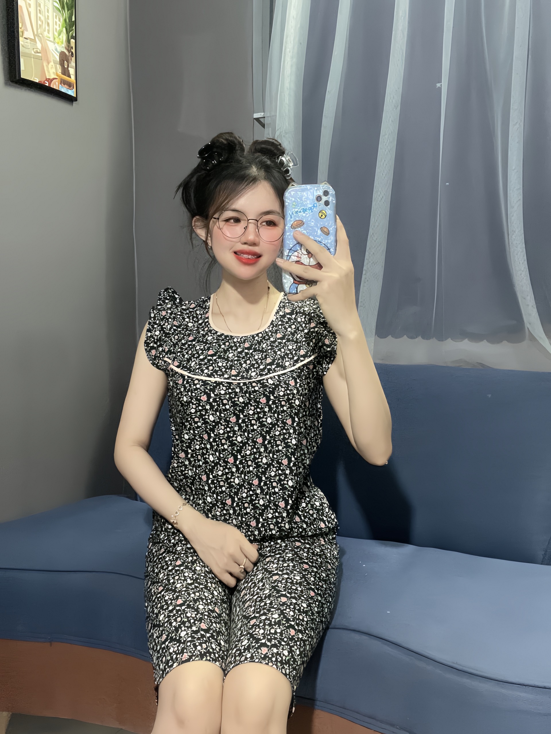 Đồ bộ kate lụa mặc nhà