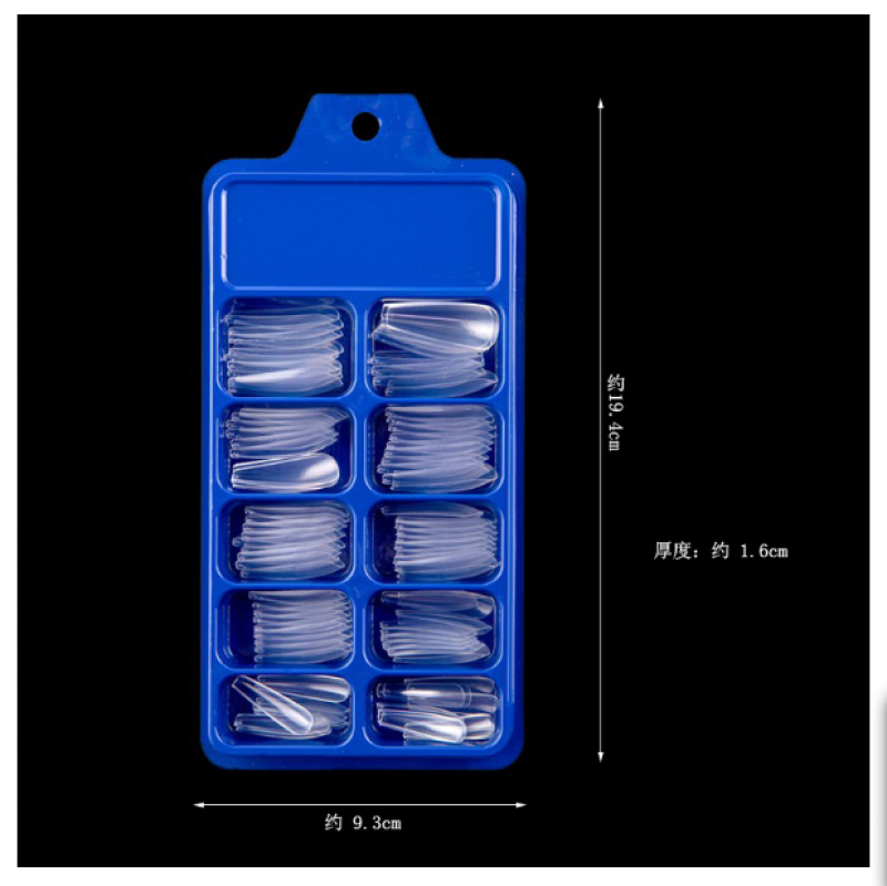 Hộp móng úp phom thang 100 chiếc đủ size từ 0 đến 9 hnnail shop giá rẻ