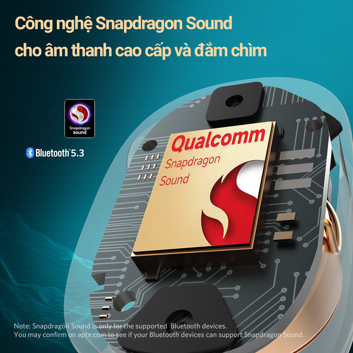 Tai nghe True Wireless EarFun Free Pro 3, Bluetooth 5.3, chống ồn ANC chip Qualcomm QCC3072