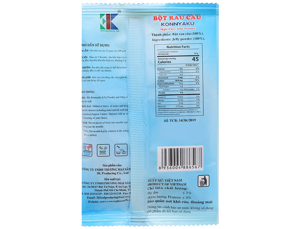 Bột rau câu KONNYAKU