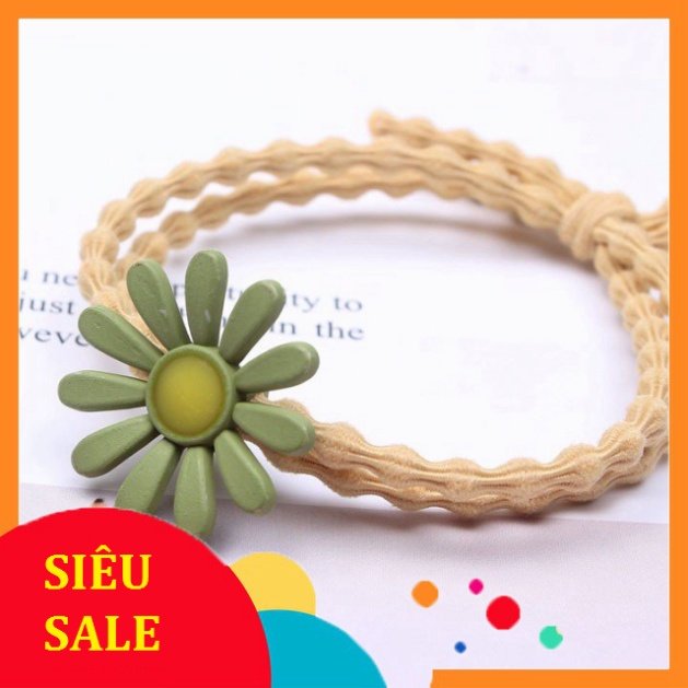Dây chun cột tóc hình hoa cúc Hàn Quốc xinh xắn (màu ngẫu nhiên)