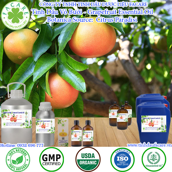 Tinh dầu Vỏ bưởi Grapefruit essential oil - 10ml