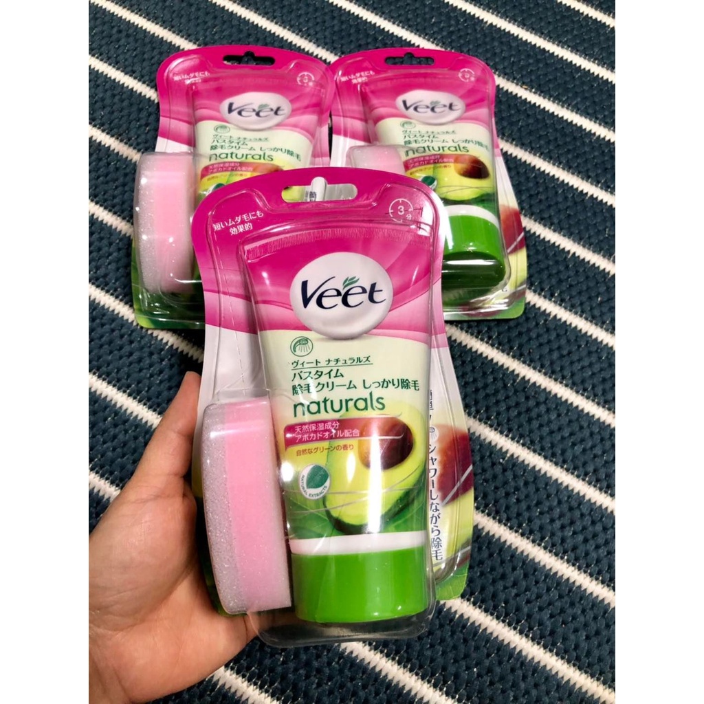 Kem tẩy lông VEET NHẬT BẢN 150g (kèm mút)
