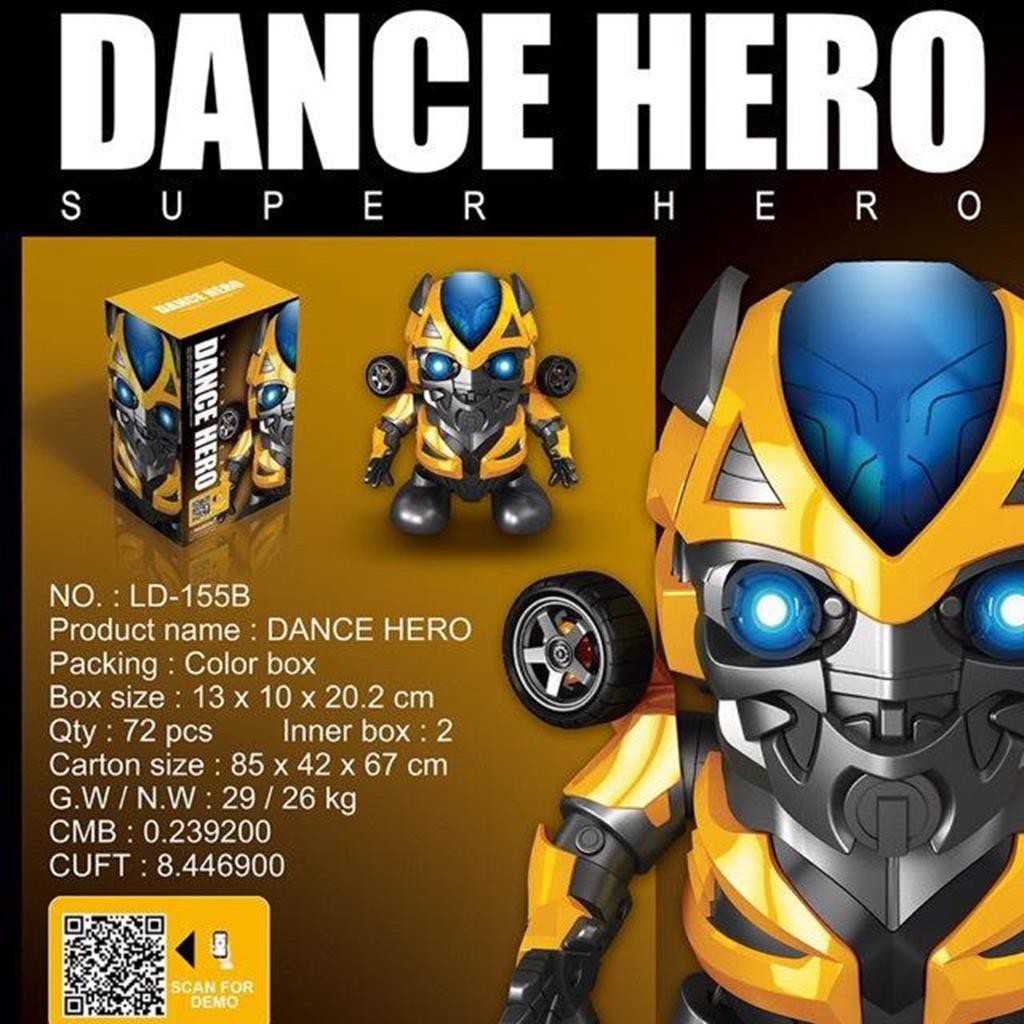 Đồ chơi robot nhảy múa có nhạc đèn dance hero