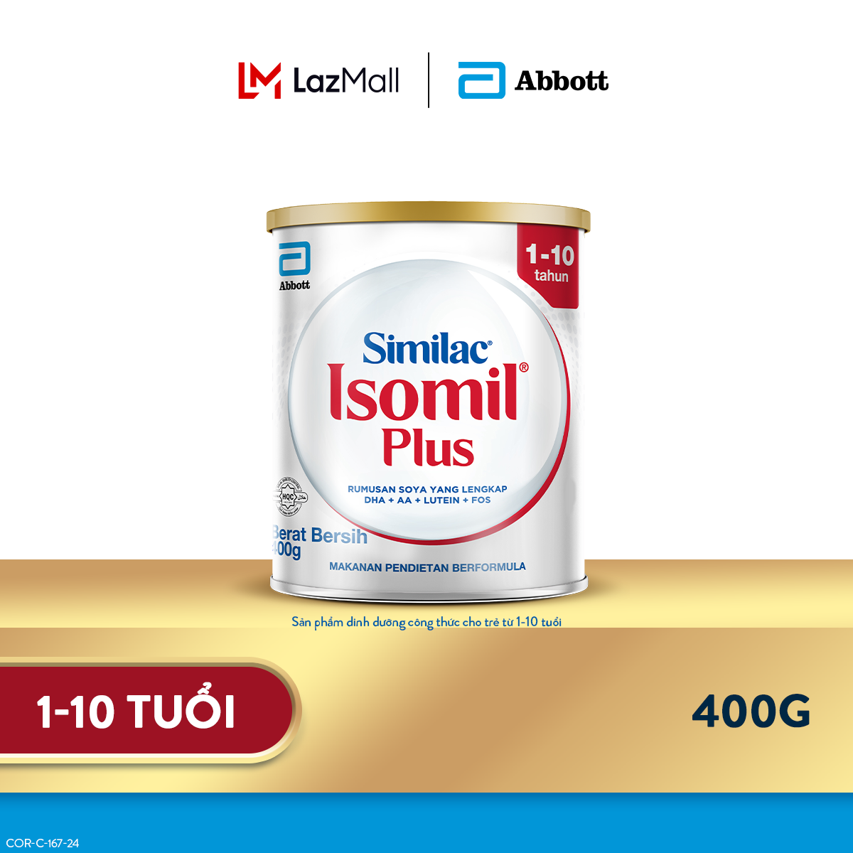 Lon Sữa bột Similac Isomil Plus 400g