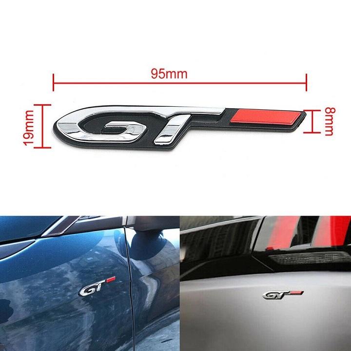 [HCM]Chữ nổi GT dán xe ô tô