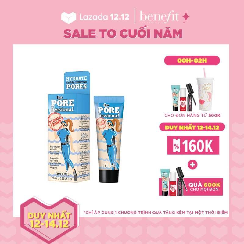 Kem lót cấp ẩm Benefit POREfessional Hydrate Primer 7.5ml (minisize) giá rẻ
