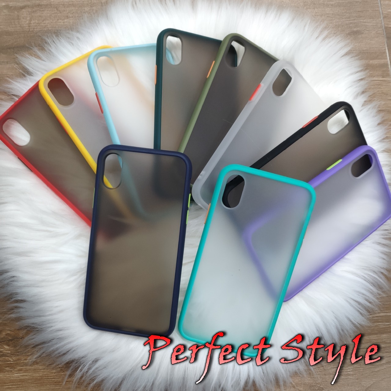 Ốp lưng cao su non lưng nhám cho iPhone Xs Max
