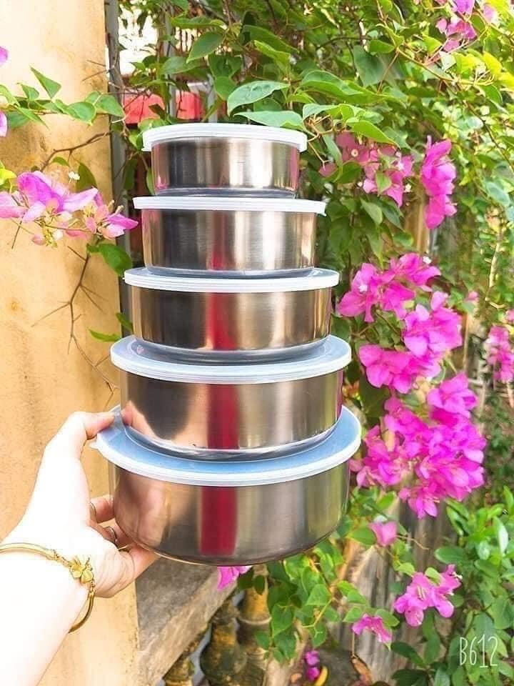 BỘ THỐ INOX 5 CÁI