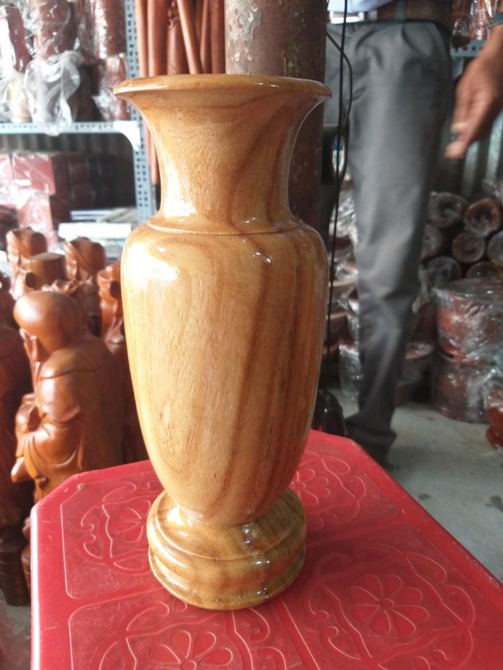 Ống đựng nhang gỗ gỏ cao 25cm