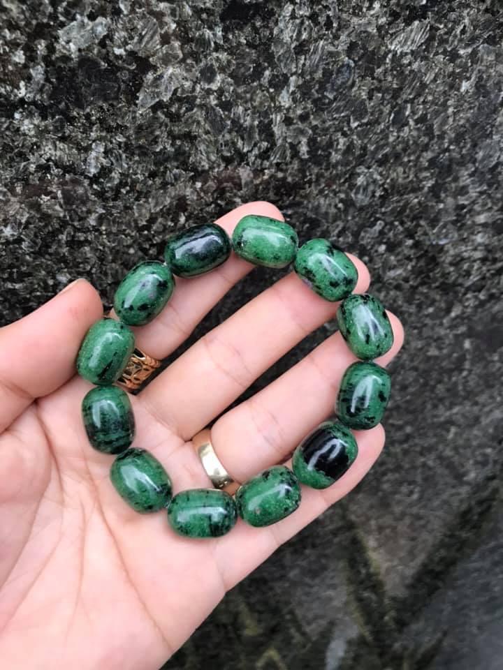 [HCM]VÒNG TAY LU THỐNG RUBY NAM PHI 12LY