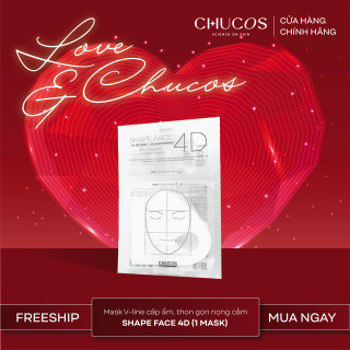 Mặt nạ V-line 4D hai bước tác động kép Chucos Set Face 4D Mask 1 Miếng thumbnail