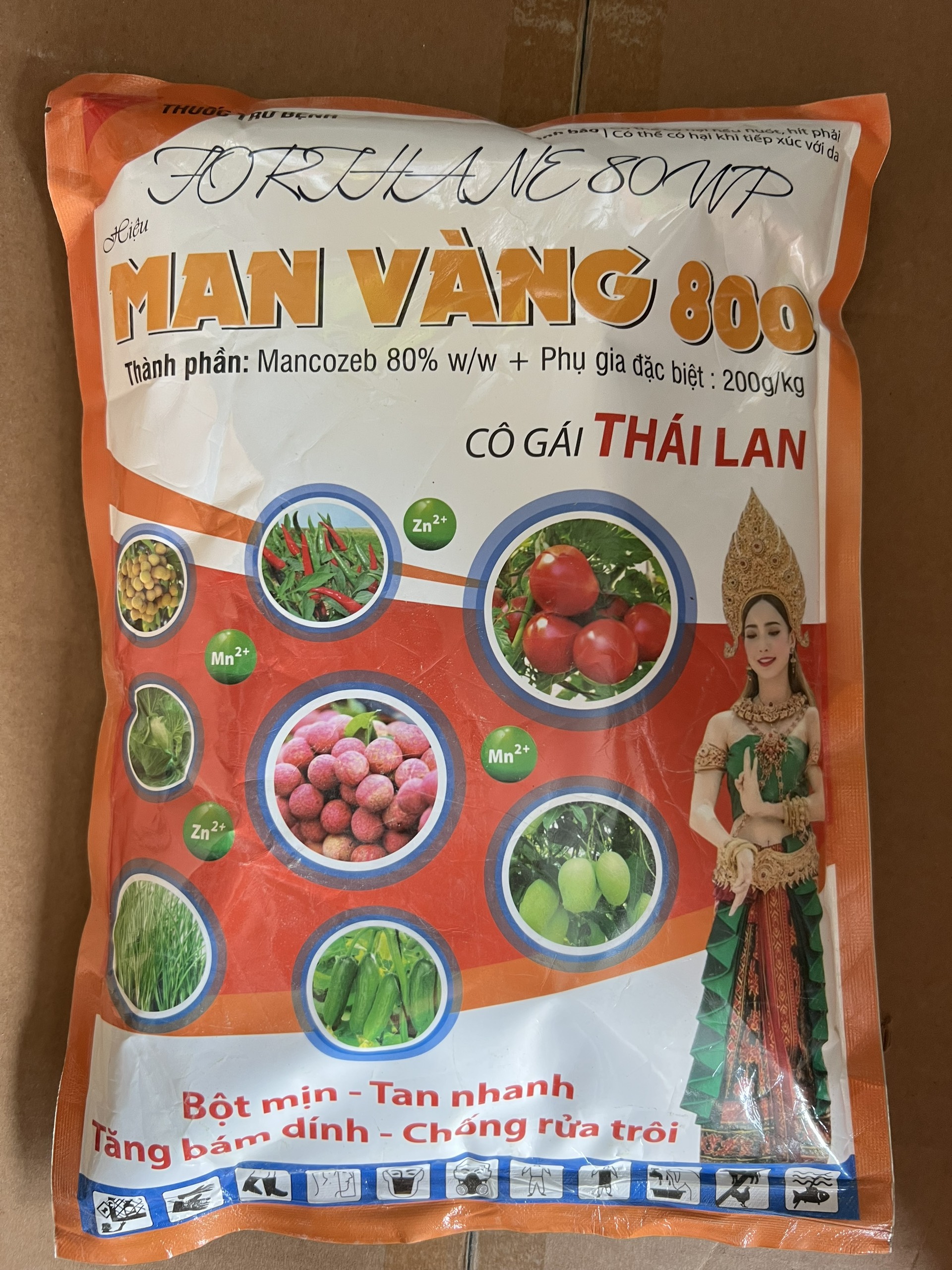 Thuốc trừ bệnh MANCOZEB 80w/w (loại 1kg bột vàng)