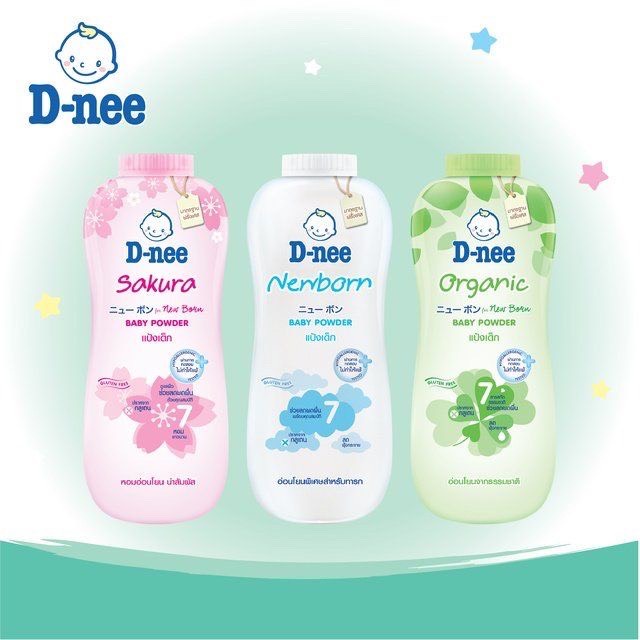 Phấn Rôm Dnee Thái Lan Baby Powder 380g Thơm , Khô Thoáng , Dịu Nhẹ Cho Da Bé