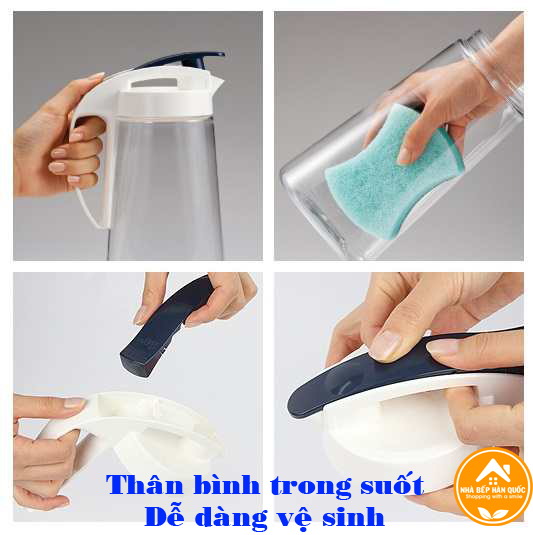 Bình nước, bình đựng nước Lock and Lock Bisfree One Touch ABF631 (1.6L) & ABF632 (2L)