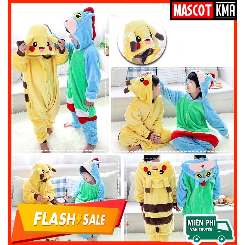 [Giảm 30k - Freeship] BỘ ĐỒ THÚ MÈO VÀNG CAO CẤP TRẺ EM