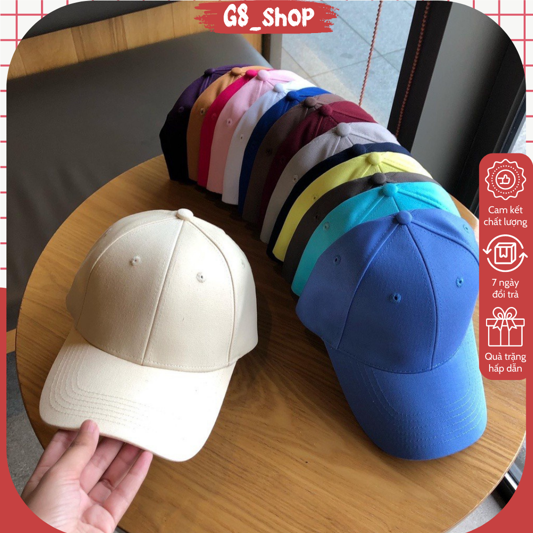 Mũ Lưỡi trai trơn Nón kết basic phong cách Ulzzang form unisex nam nữ M66