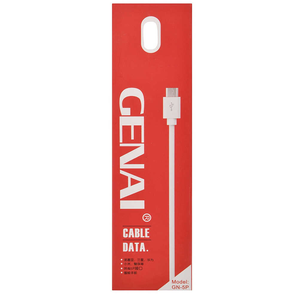 Dây sạc Genai micro V8 For all: samsung, oppo, xiaomi, lumia, Sony, LG...