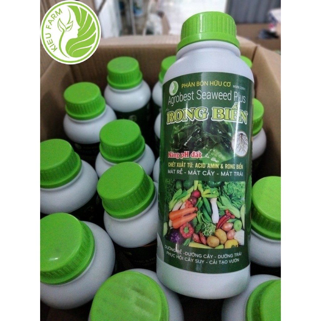 Phân bón từ rong biển lên men (chai 1 lít)