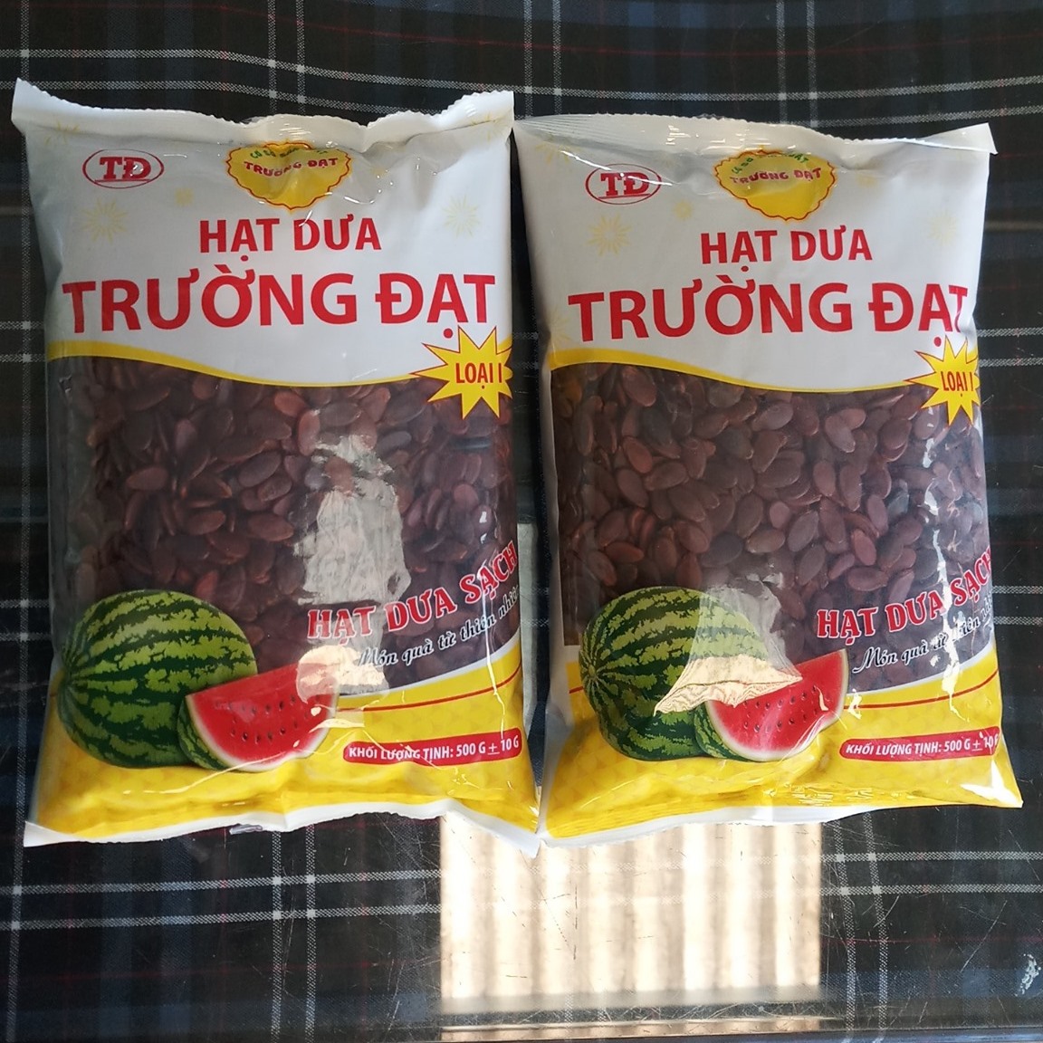 Hạt dưa rang củi trường đạt gói trắng 500g