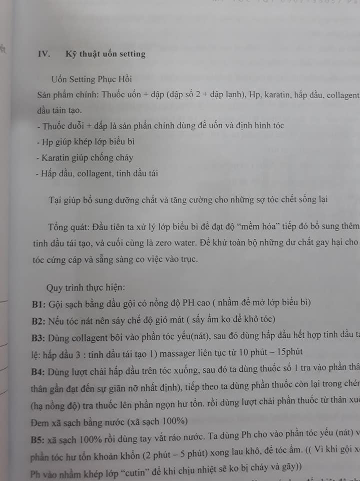 Giáo trình uốn ép tóc