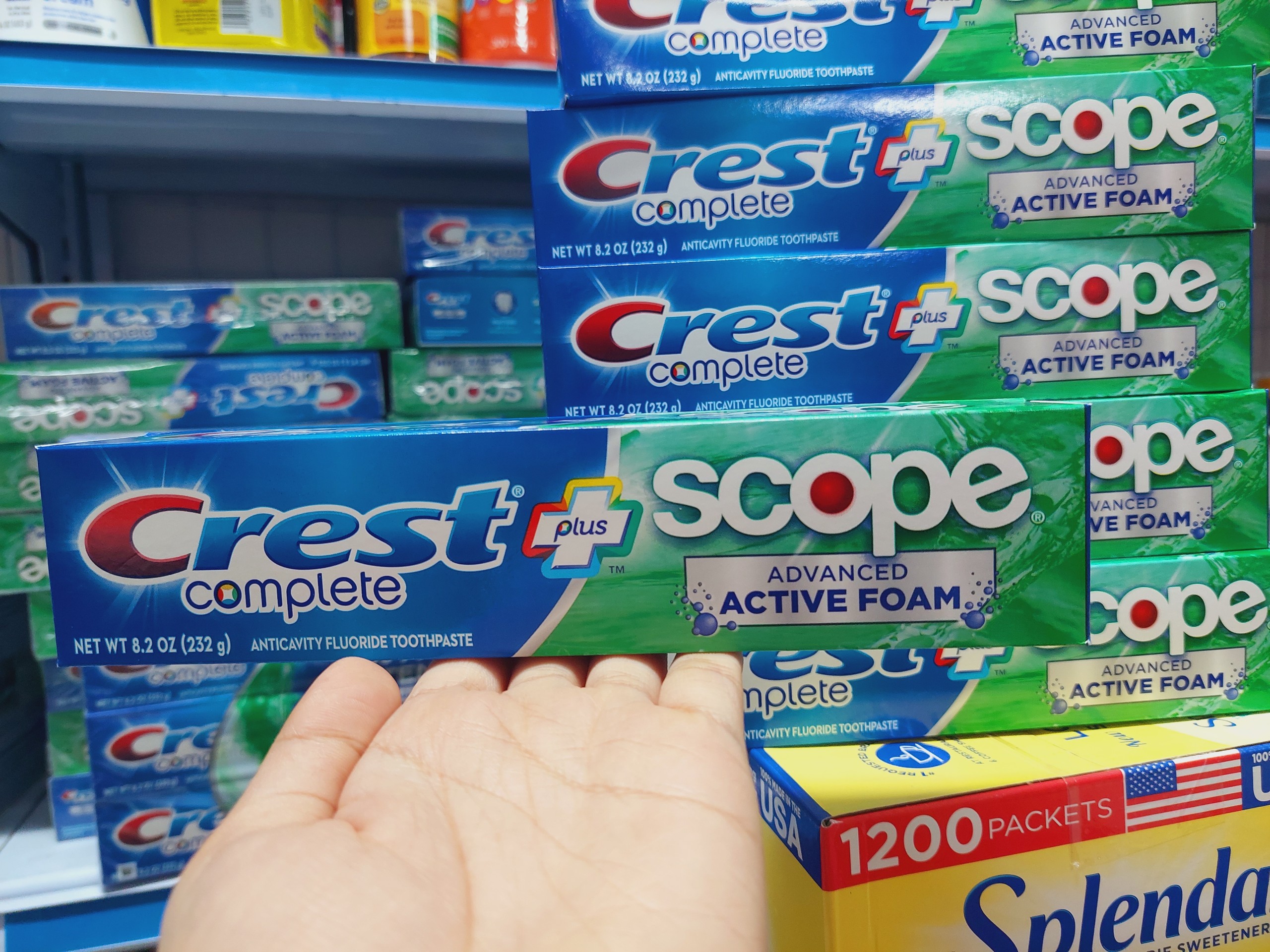(Date 2025) SET 5 TUÝP KEM ĐÁNH RĂNG CREST EXTRA SCOPE 232g X 5 TUÝP MỸ