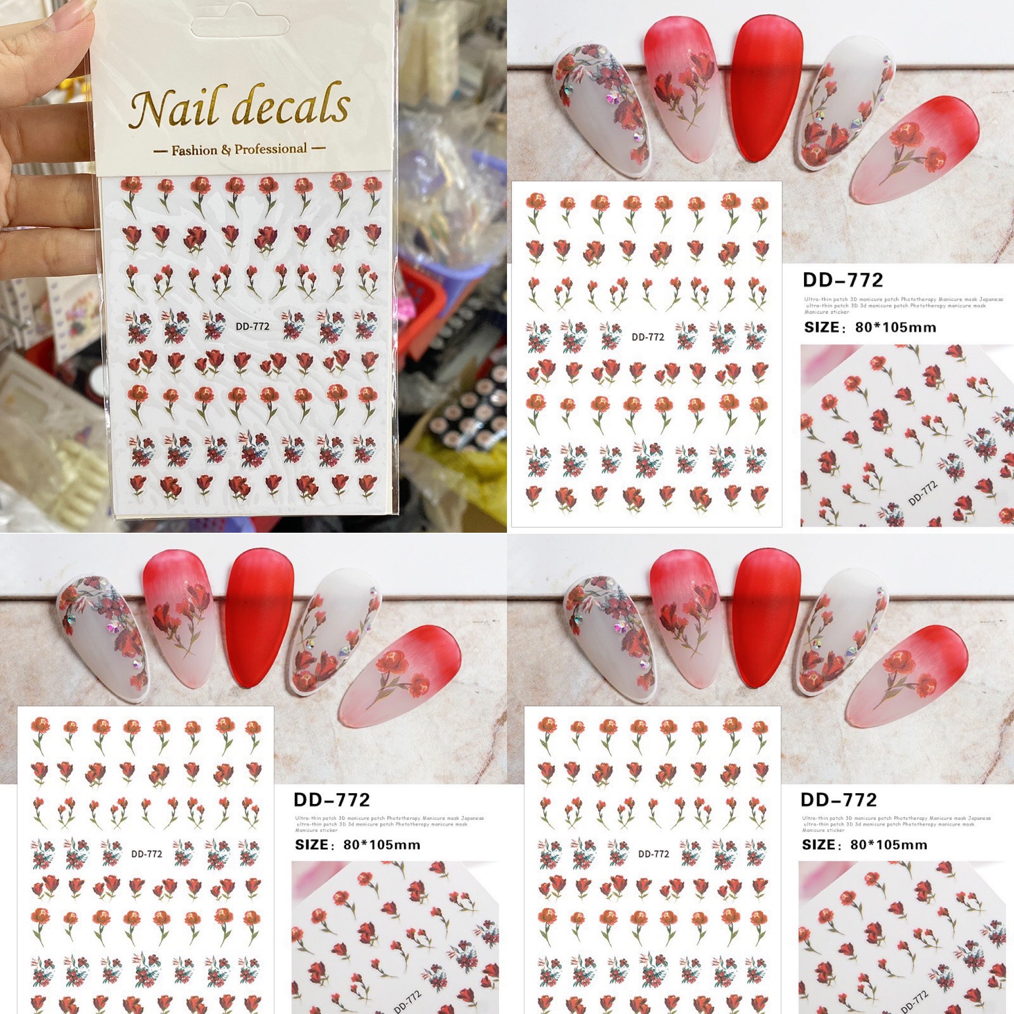 Nhiều Mẫu Sticker Dán Móng Nail Mới - Mini Nails
