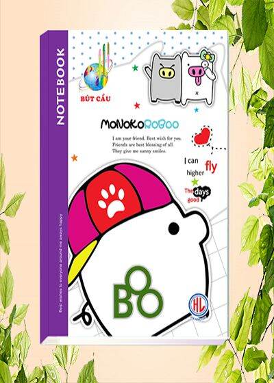 [MUA 2 GIẢM 5%][HCM]Vở sinh viên Bút Cầu mẫu Heo Boo định lượng 60 200 trang