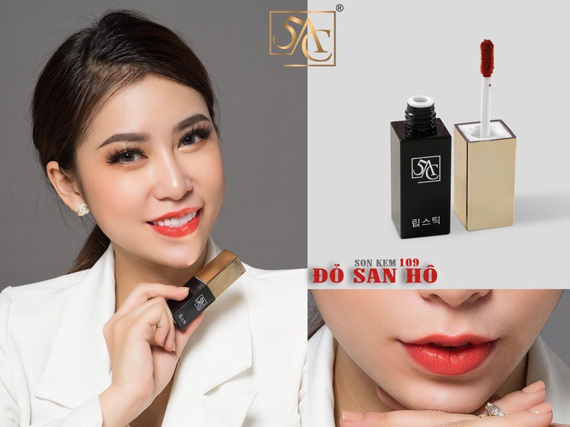 Son kem Hàn Quốc 5AC màu Đỏ san hô - số 109