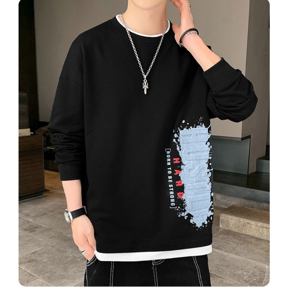 Áo sweater logo HUSTLE 4MENHCM AO TOP NAM 90000206