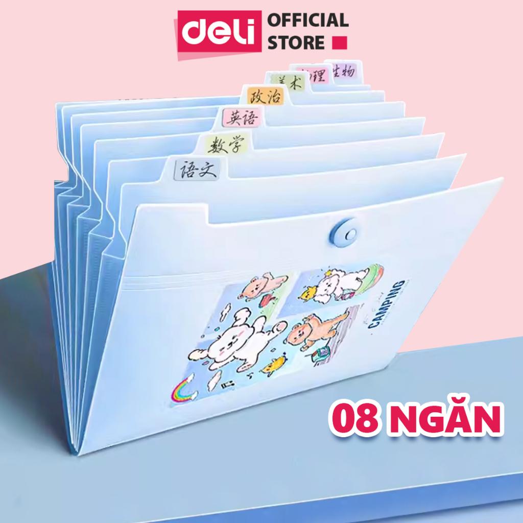 20 Cái/túi Deli 5710 72616 Trong Suốt Túi Đựng Tài Liệu Tập Tin