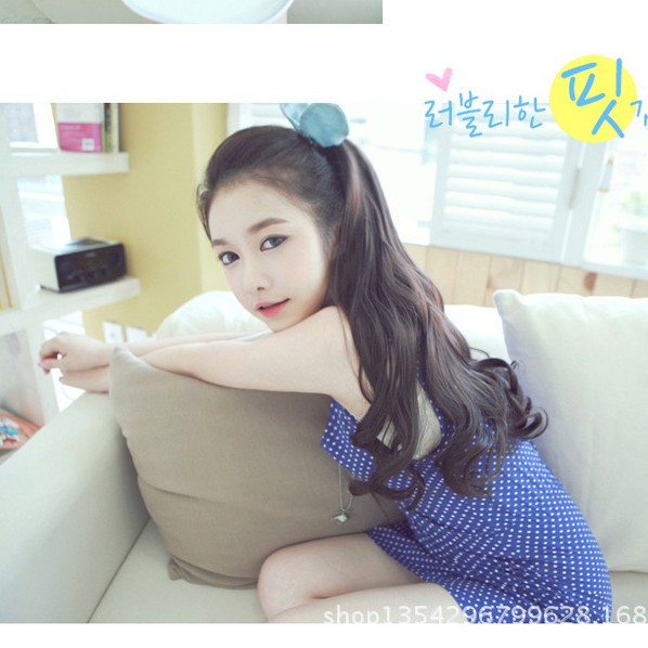 Tóc giả cột xoăn dợn 55cm