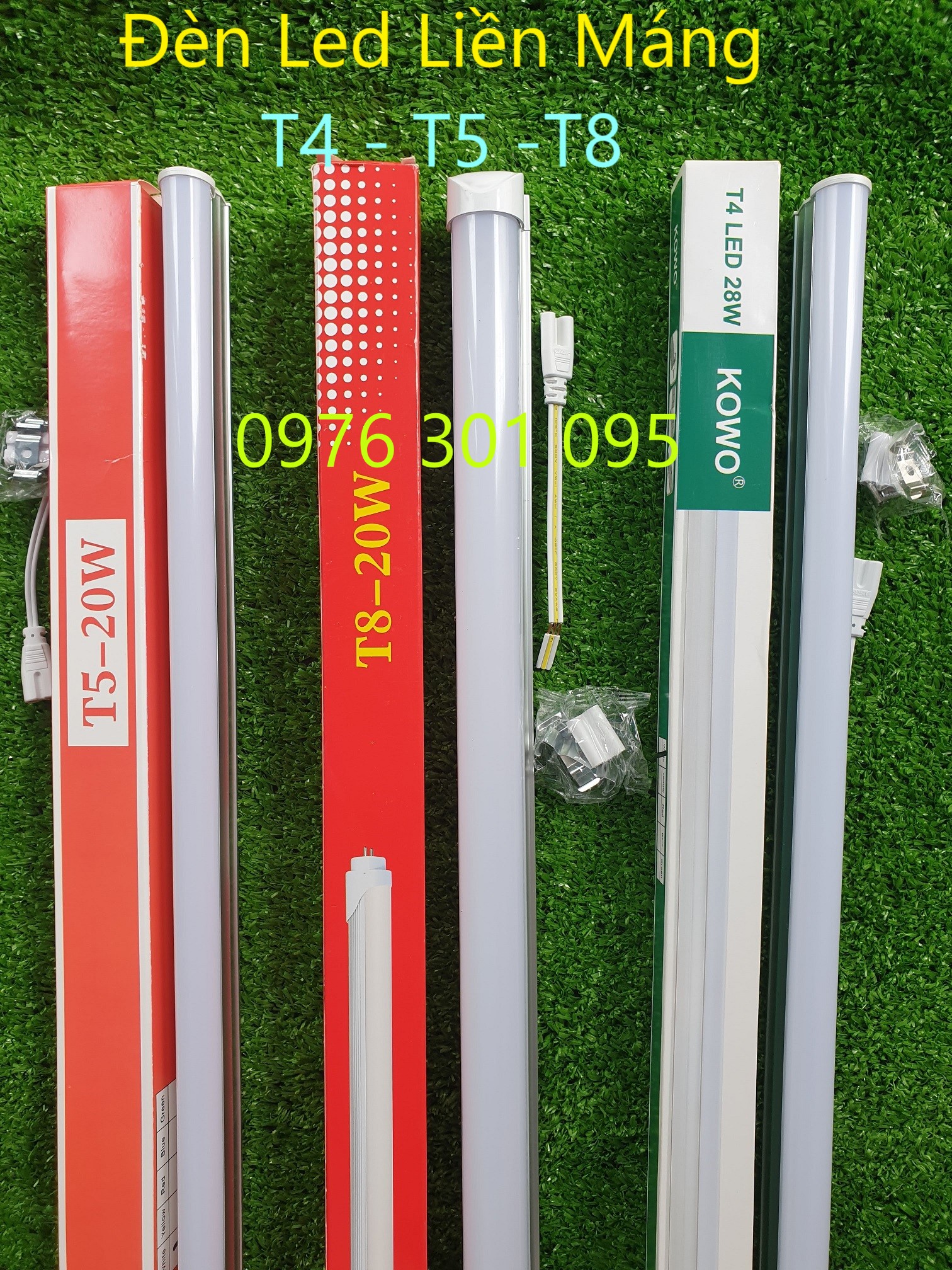 [COMBO 2] Bộ Đèn Led Liền Máng 1m2 - 20w [T4 - T5 - T8]