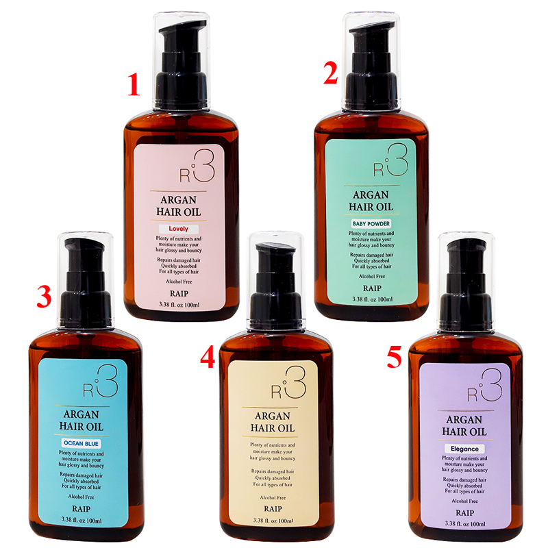 SERUM DƯỠNG TÓC ARGAN HAIR OIL R3 (Lovely - Màu Hồng)