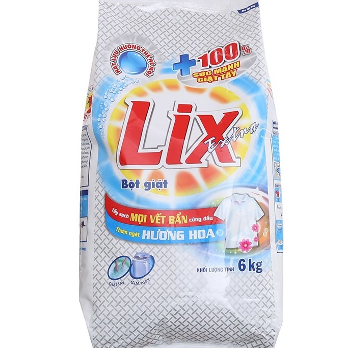 Bột Giặt Lix 5,5Kg- Hương nước hoa