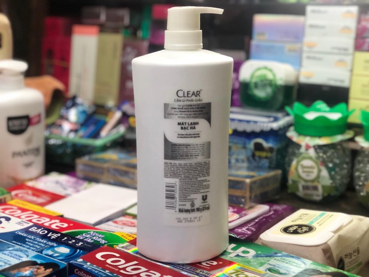 DẦU GỘI CLEAR BẠC HÀ SẠCH GÀU 650G