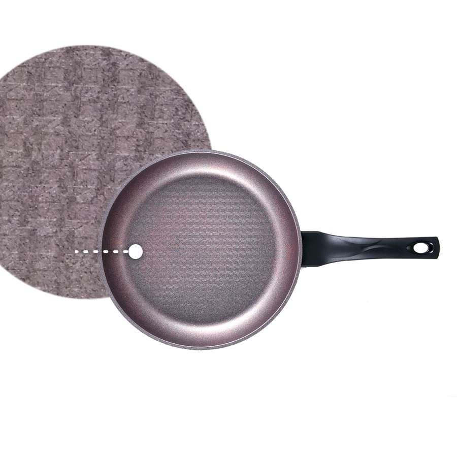 Chảo đá chống dính Ecoramic siêu bền - 28cm - Tròn sâu & Tròn cạn