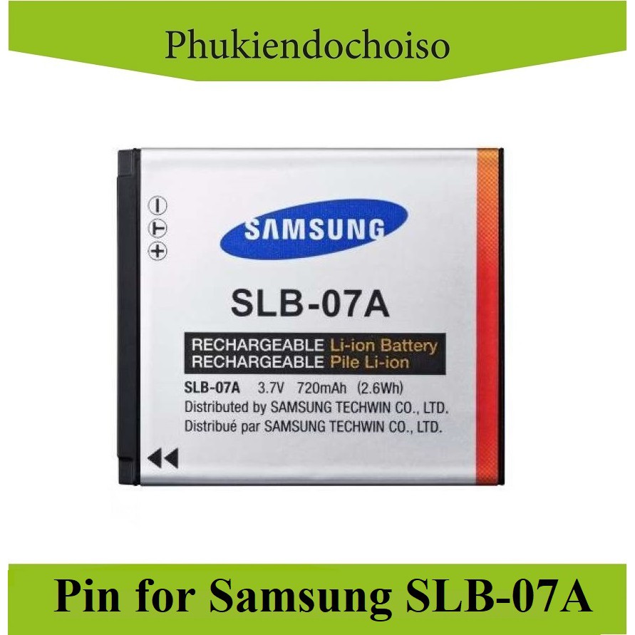 Pin thay thế pin máy ảnh Samsung SLB-07A