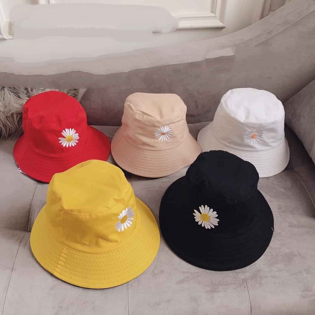 [HCM]Nón Bucket Tai Bèo CÚC G-Dragon 2 Mặt