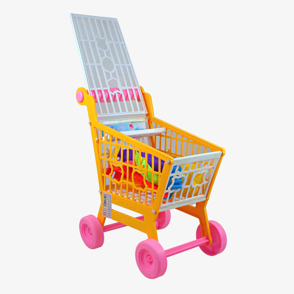 Đồ chơi xe đẩy siêu thị cho bé (có nhạc, kèm bộ đồ chơi) HT7658