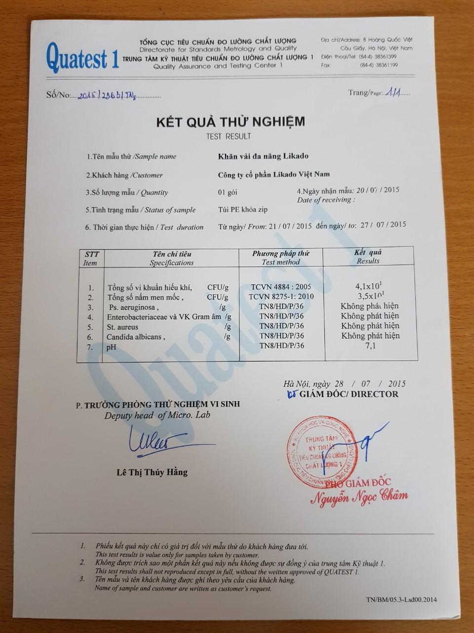 BỘ 5 BỊCH KHĂN VẢI ĐA NĂNG LIKADO 400g ( GẤP RÚT)