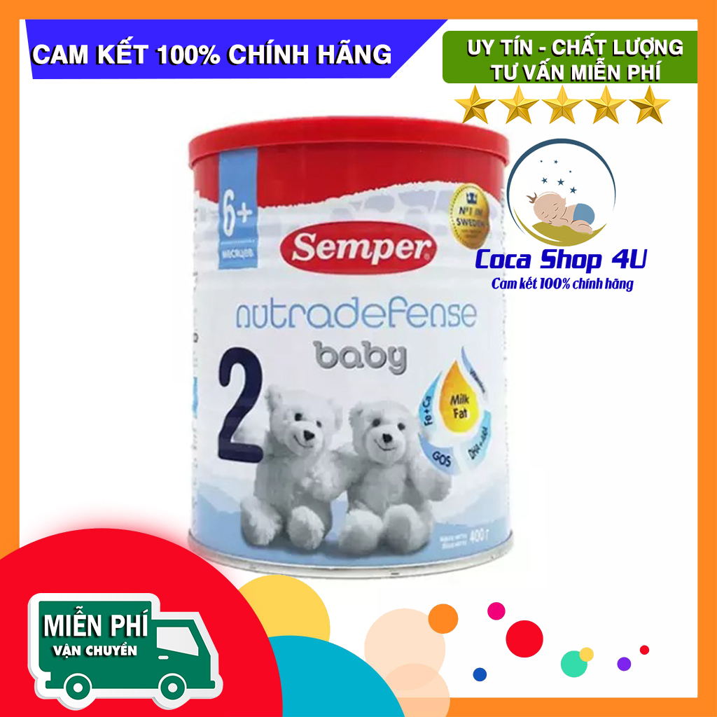 Sữa Bột Semper Số 2 400g Nga - Tăng Cân Cho Bé Từ 6 Tháng