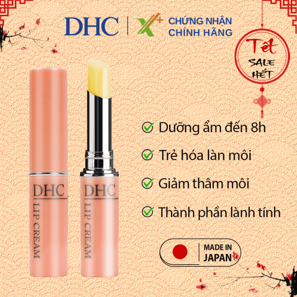 Son dưỡng môi DHC Nhật Bản Lip Cream giữ ẩm môi, giảm thâm, ngăn lão hóa và giúp môi sáng hồng tự nhiên son dưỡng môi không màu XP-DHC-LIP