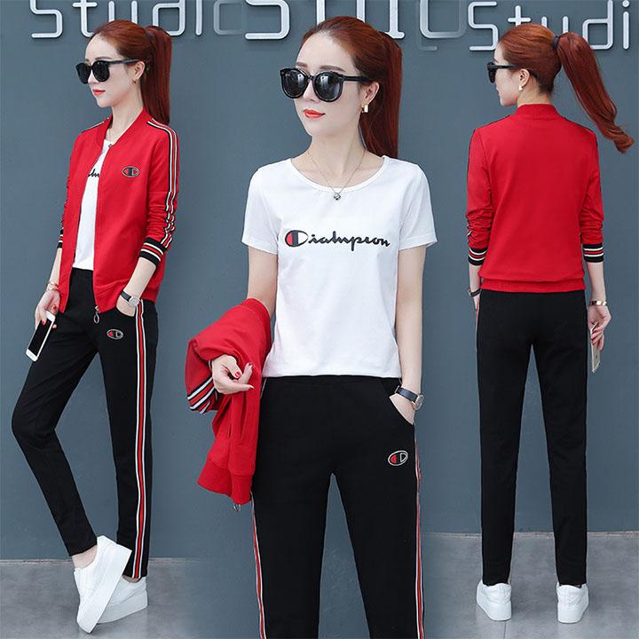 Set 3 bộ đồ thể thao áo khoác champion TT237