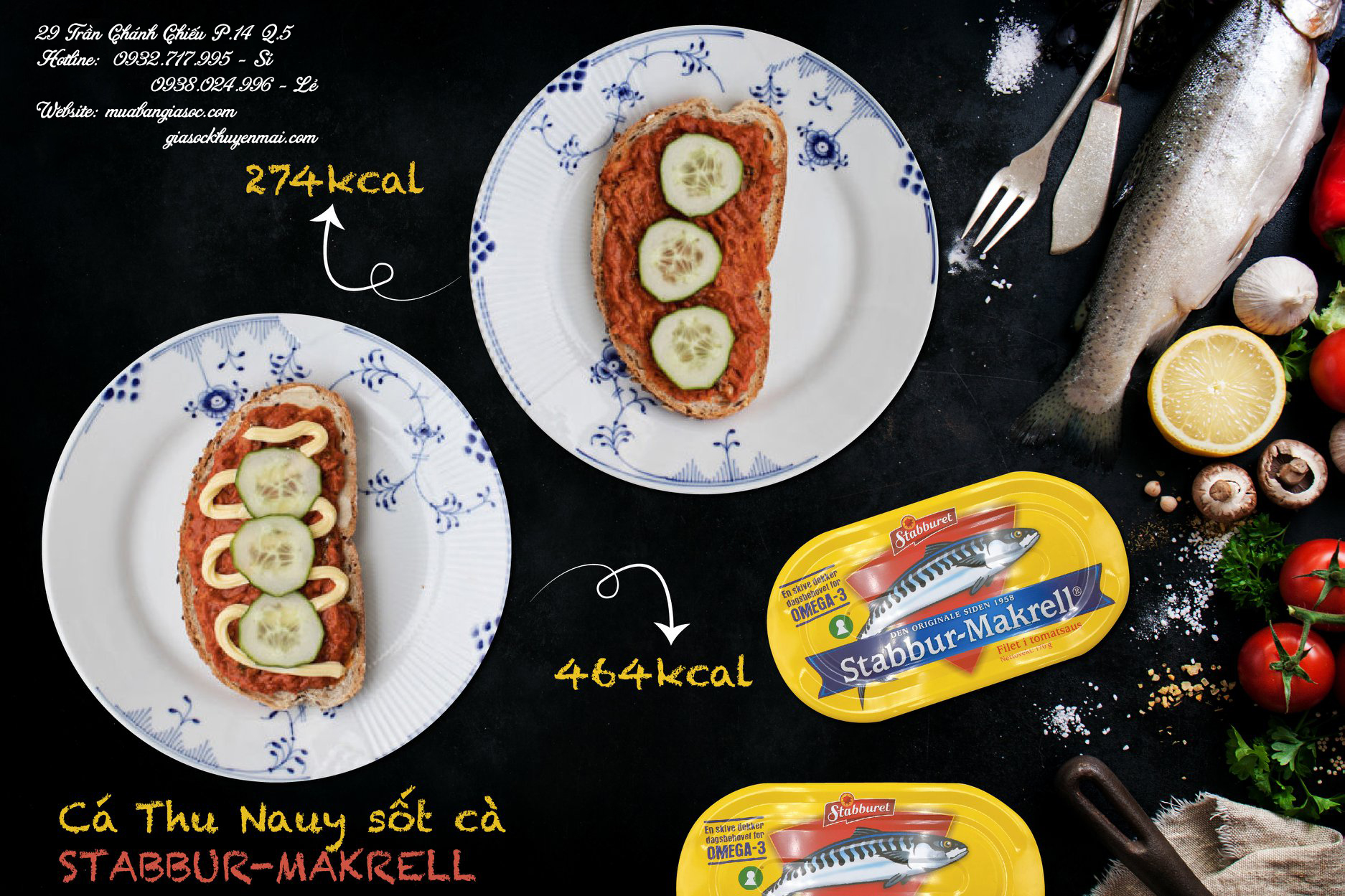 HỘP CÁ THU NAUY SỐT CÀ STABBUR MAKRELL 170G