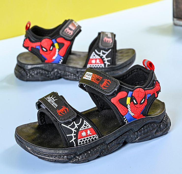 Sandal bé trai ( in hình người nhện ) - Xăng đan đi học bé trai SHQ63
