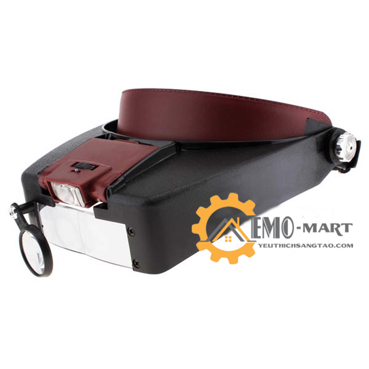 [FreeshipMAX] Kính lúp đeo trên đầu có đèn v1
