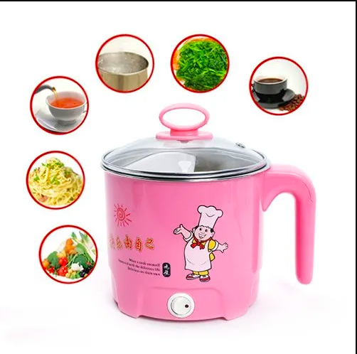 Nồi lẩu điện đa năng chống dính, Nồi lẩu mini, Nồi lẩu điện 2 tầng chống dính cao cấp đường kính 18cm
