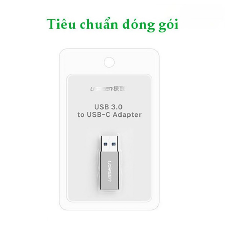Đầu chuyển đổi USB 3.0 sang USB Type C Ugreen 30705 chính hãng - HapuStore