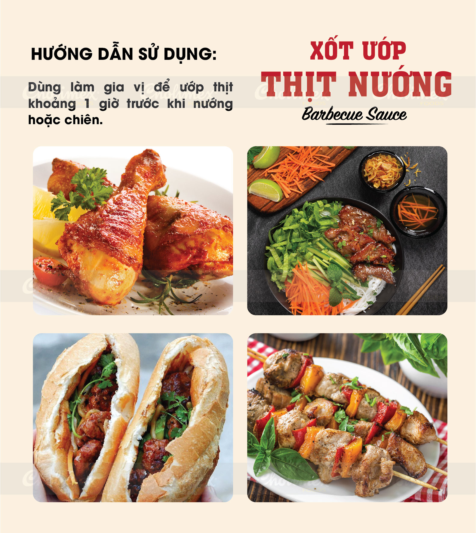 Xốt ướp thịt nướng thuỷ tinh 200g